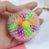 Pelota de Goma Antiestrés Nueva y Única, Pelota Divertida para Apretar con Pinchos Arcoíris de Goma Tpr Elástica de Descompresión