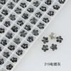Dongzhou Crystal 6*6 Flores Pequeñas Fondo Puntiagudo Flor de Ciruelo Pequeña K9 de Alta Calidad Diamante para Arte de Uñas Galvanoplastia en Plata Real con Joyería de Arte de Uñas con Diamantes