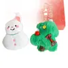 Colgante de muñeco de peluche navideño, llavero lindo de muñeco de nieve y reno, decoración de bolso, accesorios de regalo para puestos navideños