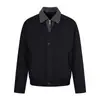 Chaqueta corta retro americana a rayas con cuello de camisa y retazos, estilo dos piezas falsas, para hombres y mujeres, holgada, casual, versátil, para otoño
