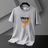 Comercio Exterior Moda Casual Ropa de Hombre Nuevo Verano Cuello Redondo Manga Corta Juventud Tops Delgados Versátiles Tops de Manga Corta para Hombre