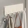 Estante magnético de pared con ganchos para el lateral del refrigerador, perchero multifuncional para puertas de gabinetes del hogar y tendedero