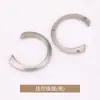 Botões decorativos de três furos em formato de C, costurados à mão em estilo vintage, botões de metal para roupas, casacos trench, jaquetas, suéteres e malhas
