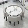 Mesa e Cadeiras Simples Modernas para Negócios e Recepção de Convidados, Mesa Redonda Pequena para Lanchonete de Chá com Leite, Mesa de Jantar