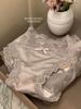 Estilo francês renda cuecas femininas cintura baixa puro transparente oco malha branca cuecas estilo menina verão fino cuecas