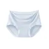 Pantaletas de modal de cintura media para mujer 10A entrepierna antibacteriana sin costuras transpirables no apretadas color liso ultra suaves
