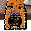 Toalha de Mesa Mais Vendida Transfronteiriça Dia dos Mortos Mexicano Decoração de Halloween Crânio Floral Mesa de Jantar Sala de Estar Personalização