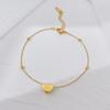 Pulsera de Amor con Cuentas Redondas para Mujer ins Diseño Nicho de Moda Acero Titanio Sin Color Estilo Frío Simple Dulce Pulsera