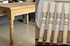 Pés de Móveis de Mesa de Fazenda Vintage, Pés de Mesa de Centro da Vida Real, Pés de Madeira Estilo Antigo, Pés de Móveis de Armário de Exibição, Pés de Mesa de Centro