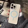 Círculo Delgado Succión Magnética Adecuado para Funda de Teléfono Móvil Iphone16 Apple 14 15Promax Nuevo 12 Transparente 13 Cubierta Protectora Moderna