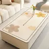 Mantel para Mesa de Centro, Impermeable, Resistente al Aceite, No Requiere Lavado, Anti-quemaduras, Esterilla Protectora de Mesa, Mantel de Cuero para Mesa, Lujo Ligero, Mantel de Mesa de Comedor de Gama Alta
