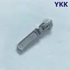 Zíper YKK Não. Zíper de metal com 5 dentes e cabeça de zíper automática quadrada para carcela de roupas e botas