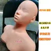 Cabeza de Maniquí Belleza Acupunto Molde de Cabeza Silicona Maniquí Peluquería Modelo de Cabeza Humana Molde Facial Puntas Maquillaje Realista