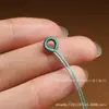 Anillo de tracción de alambre de jade, bobina de cuerda enrollada, cabeza de nudo plano, pulsera de bricolaje semiterminada, cuerda, accesorios tejidos a mano, hebilla colgante