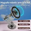Soporte para Teléfono Móvil de Coche Transfronterizo Magsafe Magnético para Salpicadero de Coche Soporte para Coche de Navegación Giratorio 360 Grados