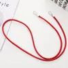 Las Cuentas Son Productos Nuevos, Nueva Cadena Cruzada de Cuerda Redonda de Cuero de 6 mm Colgante para Funda de Teléfono Móvil Colgante Anticaída Cadena para Teléfono Móvil Lanyard para Mujeres