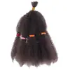 Trenza de crochet africana para el cabello 12 pulgadas Trenza Marley Afro Kinky banda de goma oruga desgarrada a mano