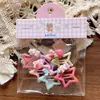 Novos Grampos de Cabelo de Animal Cartoon Fofos para Crianças, Presilhas Coloridas em Formato de Estrela para Meninas, Grampos para Franja, Grampos de Cabelo em uma Bolsa