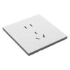 Tep Electricista Internacional F11 Empotrado Tipo 86 Panel Blanco Mate Tacto Piel Interruptor Enchufe Oblicuo de Cinco Orificios Aire Acondicionado 3 Orificios 16A