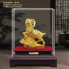 Ornamento de Veludo Flocado Ano do Carneiro Dourado Auspicioso e Desejoso Próspero Riqueza Presente de Reunião Anual Atraindo Riqueza e Tesouro Ornamento