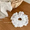 Estilo INS Coreano Blanco Puro Hueco Anillo de Intestino Grueso Encaje Anillo para el Cabello de Encaje Hueco de Dos Capas Anillo para el Cabello Dulce de Gama Alta