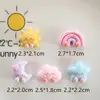 Nuvem de Glitter Galvanizado Arco-Íris Estrela Resina Pequenos Acessórios Cola Creme Materiais Manuais DIY Capa de Celular Feita em Casa Atacado
