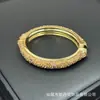 Pulseira com Pedra Natural Crua Inlaid à Mão de Novo Estilo, Pulseira Ajustável Full Diamond Personalizada Estilo Europeu e Americano, Fornecimento Atacadista para Transmissão ao Vivo Transfronteiriça