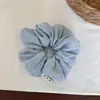 Elástico de Cabelo Scrunchie Colorido Sólido Estilo Coreano, Simples e Elegante, Versátil e Estiloso para Rabo de Cavalo para Mulheres
