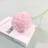 Bola de cebolla de plástico boda flor artificial Fila de flores para camino de boda flor de mesa decoración alta hotel restaurante decoración suave decoración de mesa de comedor