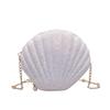 Bolsa de concha linda mini estilo coreano para niños, bolsa pequeña para niñas, bolso cruzado para niñas, cadena de hombro de princesa a la moda, vela a la moda, superior