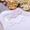 Acessórios de Cabelo DIY com Impressão Acrílica Colorida X Floral Fresco de Verão Processados e Personalizados Presilha Lateral Joias Acessórios