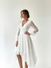 2026 Nueva Falda de Verano para Mujer de Cintura Alta en Línea A Vestido para Vacaciones en la Playa Vestido de Gala con Textura de Alta Calidad Sin Tirantes Vestido de Novia