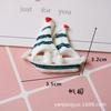 Acessórios de resina da série Ocean Style Sailing Life Buoy Cream Glue Mobile Phone Case Stationery Box Material Acessórios