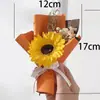 Mini Ramilletes Tejidos a Mano, Regalos Creativos de Cumpleaños, Flores de Lana, Decoraciones de Flores Eternas