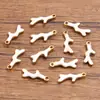 10 Colgantes de Acero Inoxidable Multicolor Dorado de Doble Cara con Goteo de Aceite para Peces, Cangrejos, Delfines, Corales, Caballitos de Mar DIY para Viajes de Commuting a la Moda
