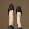 Nuevos Zapatos Individuales para Mujer Estilo Retro Francés Slip-On Calados Piel Suave Suela Suave Boca Baja para Comercio Transfronterizo Primavera/Verano 2026