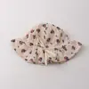 Touca de princesa super fofa de um mês com ajuste de cordão, touca de botão para bebê, fina para primavera e outono, touca de flor, proteção respirável para fontanela