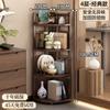Estante de almacenamiento para juego de té de estilo chino de madera maciza, organizador de esquina, pequeño de pared de múltiples capas, vitrina para exhibición de sala de estar, salón de té