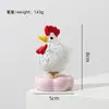 Gallo de Vidrio Hecho a Mano Giratorio Pollo Gugu Dibujo Animado Decoración del Hogar Artesanía de Vidrio para Escritorio Venta al por Mayor
