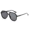 Gafas de sol estilo europeo y americano con doble puente y montura grande para hombre, gafas de sol de alta gama, geniales y elegantes, nuevo modelo 2025, gafas de sol personalizadas transfronterizas para mujer