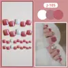 J81-120 uñas de los pies color sólido diamante de imitación para chicas calientes elegantes nacarado usando láminas de uñas láminas de uñas postizas terminadas al por mayor
