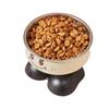 Tazón de Acero Inoxidable para Mascotas, Antideslizante, de Gran Capacidad para Perros, Tazón para Gatos con Patas Altas y Cara Sonriente, Tazón para Mascotas que Protege el Cuello, Tazón para Gatos Antivuelco