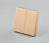 Panel de interruptor de pared de tres vías alimentado por batería con control remoto inalámbrico Gelilang para uso en hogar inteligente