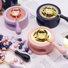 Horno Fundidor de Sellos de Cera en Colores Macaron, Herramienta Fundidora de Sello de Cera de Madera, Horno para Derretir Cera, Gránulos de Cera y Accesorios Relacionados