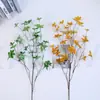 Planta Simulada Planta Verde Hoja Reloj de Pared Japonés Mori Flor Simple Material de Tienda Caballo Suave Madera Borracha Hoja Decoración del Hogar