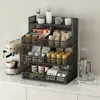 Rack de armazenamento de copos de luxo de alta qualidade para mesa de centro de sala de estar, organizador de lanches para cantinho do café, armazenamento de bancada de mesa de jantar