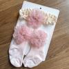 Diadema para bebé diadema fontanela calcetines antideslizantes juego Accesorios para el pelo foto Princesa luna llena Cien Días diadema para pelo de bebé