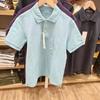 Camisa Polo de Secado Rápido para Hombre y Mujer Verano Casual Casual Color Sólido Manga Corta Camiseta 455388