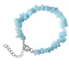 Pulsera de grava irregular de cristal natural de ágata transfronteriza pulsera de piedra semipreciosa joyería de piedra de color ins europeo y americano
