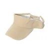 Chapéu Vazio de Cor Sólida Estilo Coreano para Mulheres, Boné Esportivo para Corrida, Chapéu de Sol para Uso Externo no Verão